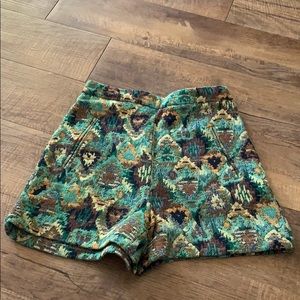 Multicolor structured shorts